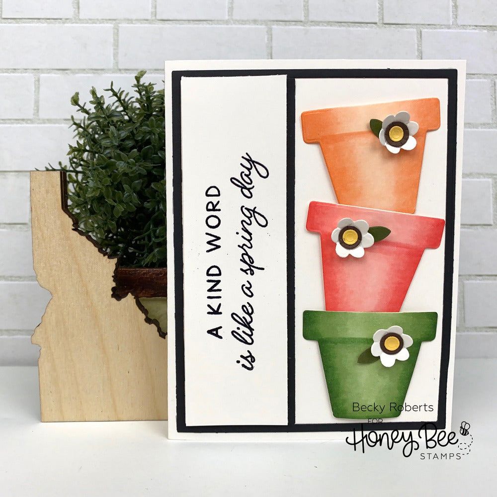 Floral Vases - Honey Cuts - Stand - Alone Dies - Honey Bee Stamps