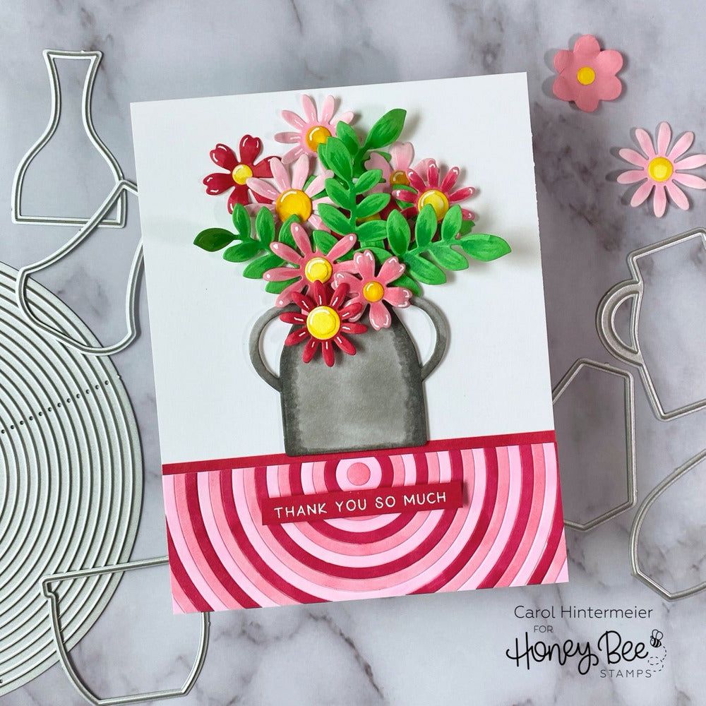 Floral Vases - Honey Cuts - Stand - Alone Dies - Honey Bee Stamps
