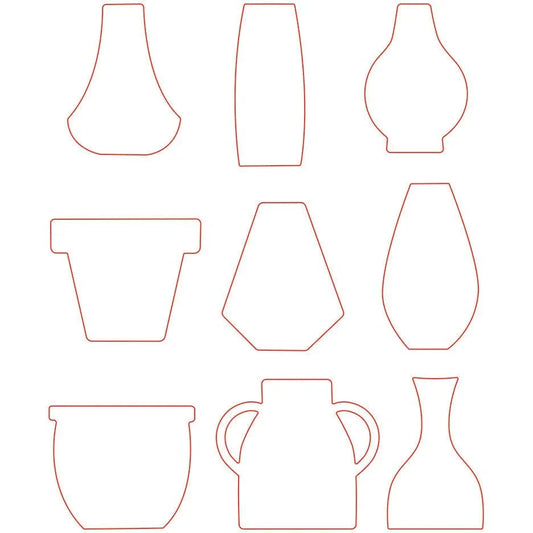 Floral Vases - Honey Cuts - Stand - Alone Dies - Honey Bee Stamps