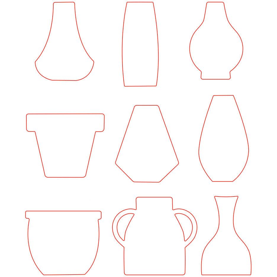 Floral Vases - Honey Cuts - Stand - Alone Dies - Honey Bee Stamps