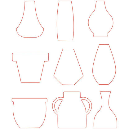 Floral Vases - Honey Cuts - Stand - Alone Dies - Honey Bee Stamps