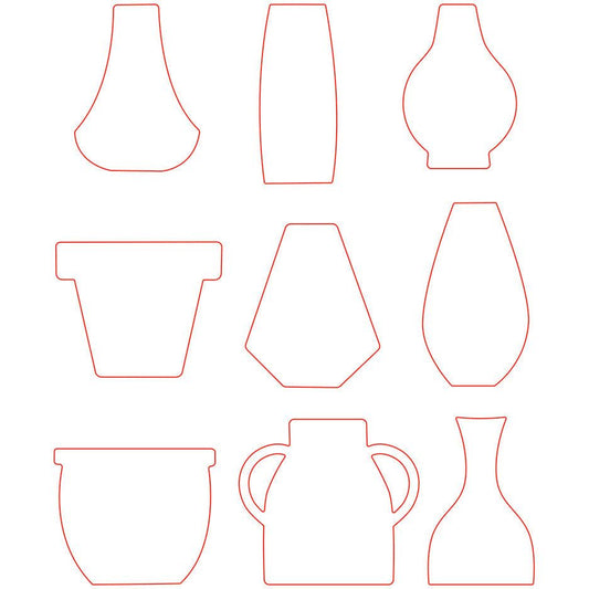 Floral Vases - Honey Cuts - Stand - Alone Dies - Honey Bee Stamps