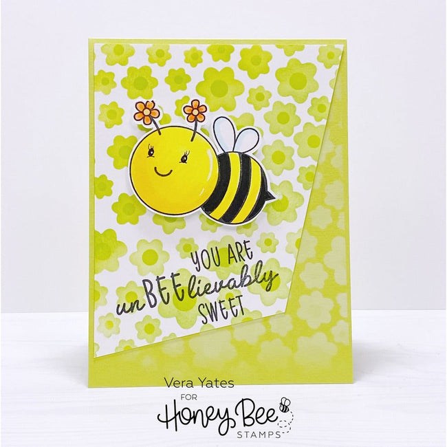 Flower Builder - Set of 2 Background Stencils - Retiring - Honey Bee Stamps