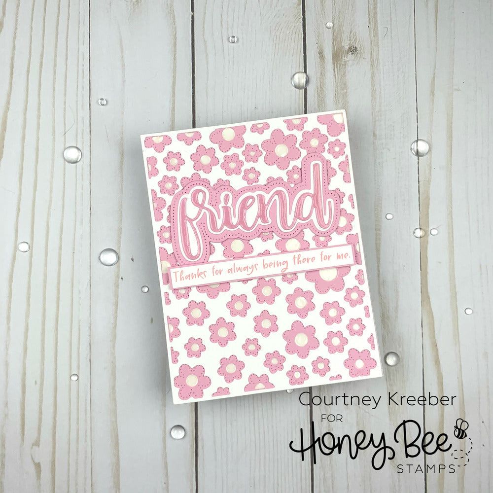 Flower Centers Cover Plate - Honey Cuts - Stand - Alone Dies - Retiring - Honey Bee Stamps