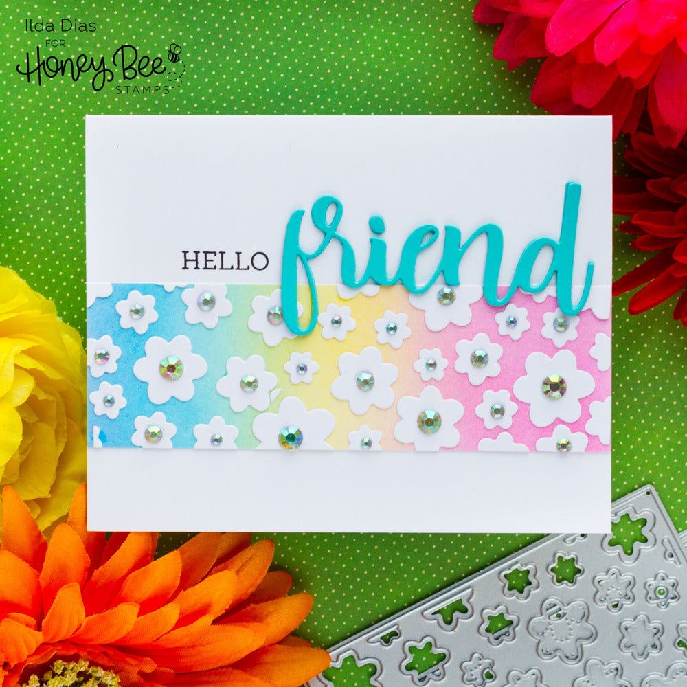 Flower Centers Cover Plate - Honey Cuts - Stand - Alone Dies - Retiring - Honey Bee Stamps