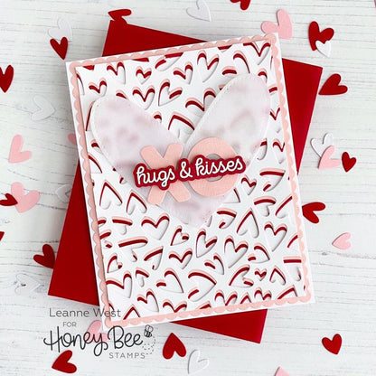 Fluttering Hearts Cover Plate BUNDLE - Honey Cuts - Honey Bee Stamps