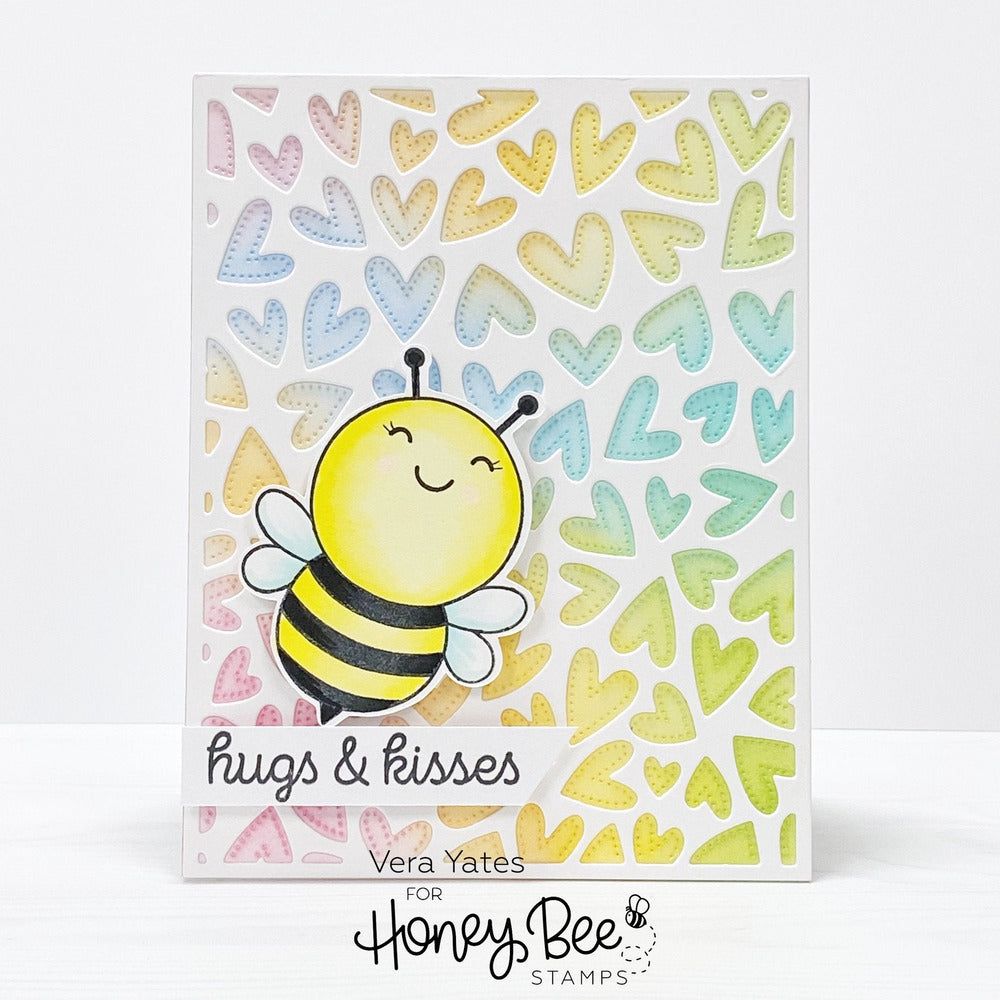 Fluttering Hearts Cover Plate BUNDLE - Honey Cuts - Honey Bee Stamps