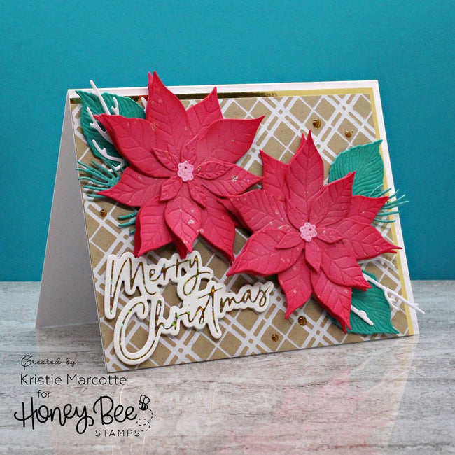Foil Script: Holiday Hot Foil Plate and Honey Cuts - Honey Bee Stamps