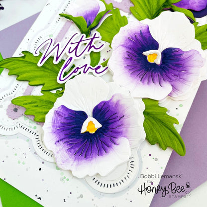 Foil Script: Love Hot Foil, Letter Press and Honey Cuts Dies - Retiring - Honey Bee Stamps