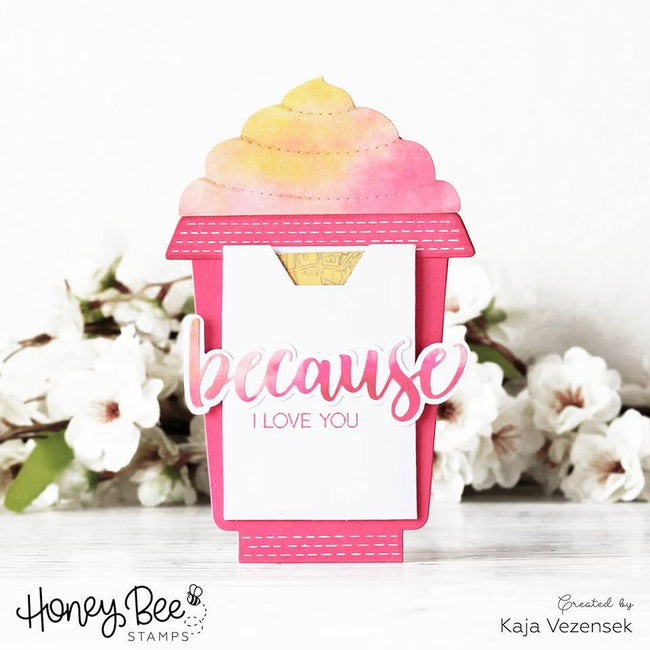 Frappe Shake Card - Honey Cuts - Honey Bee Stamps
