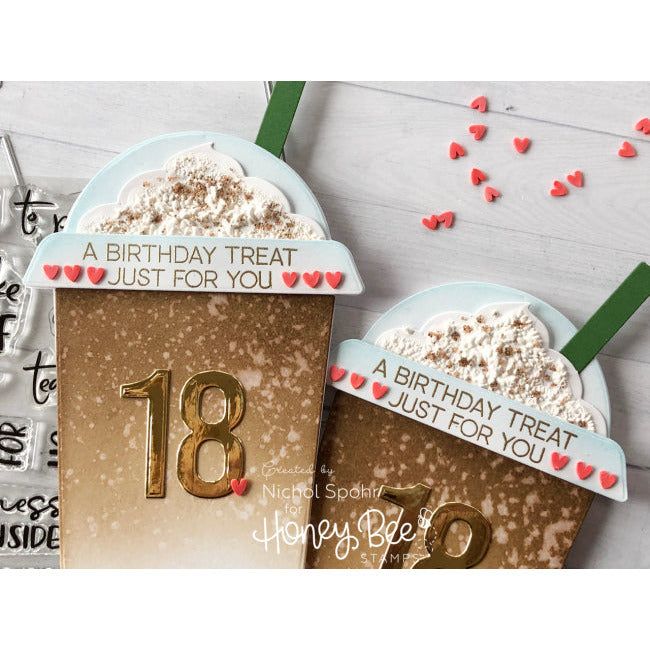 Frappe Shake Card - Honey Cuts - Honey Bee Stamps