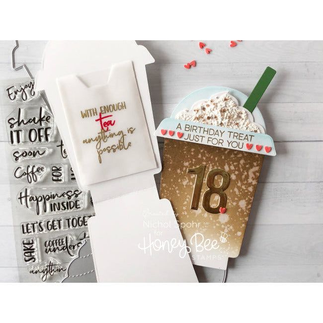 Frappe Shake Card - Honey Cuts - Honey Bee Stamps