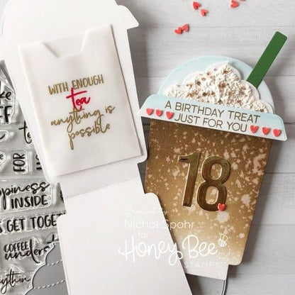 Frappe Shake Card - Honey Cuts - Stand - Alone Dies - Retiring - Honey Bee Stamps