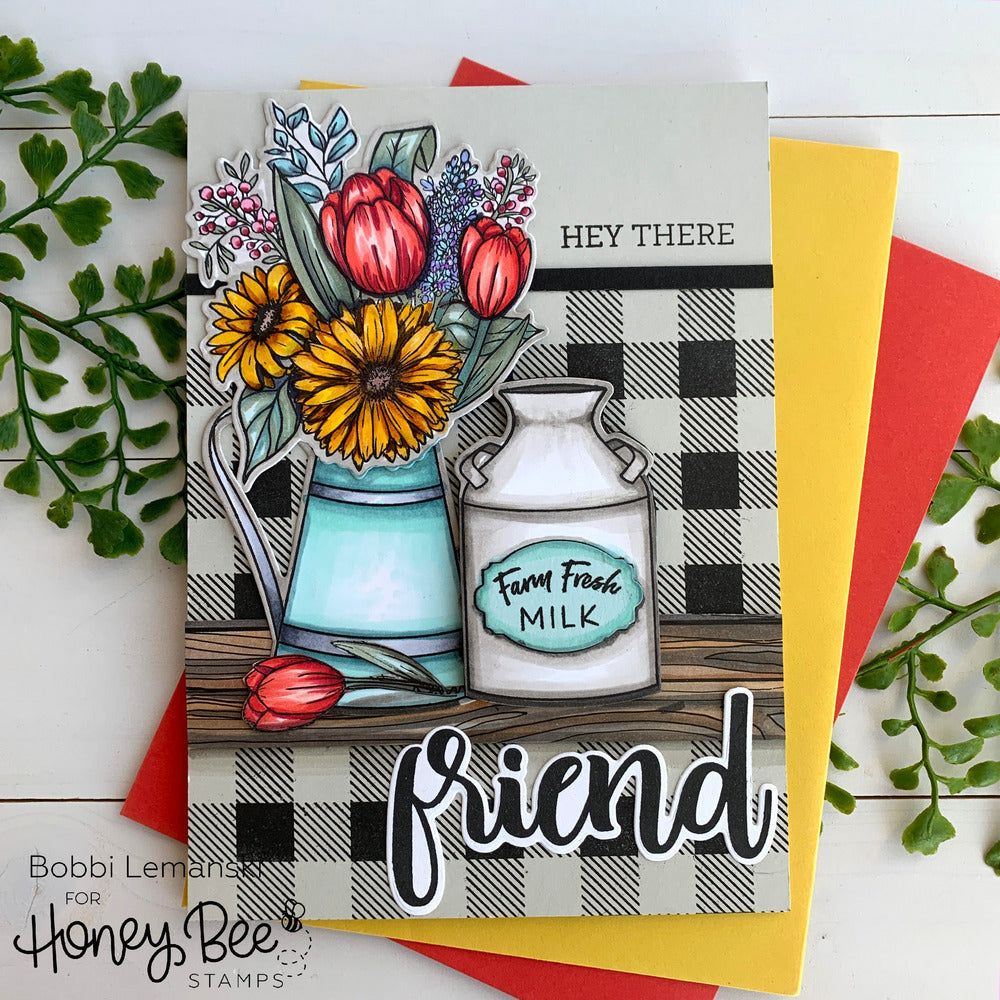 Friend - 4x4 Stamp Set - Honey Bee Stamps