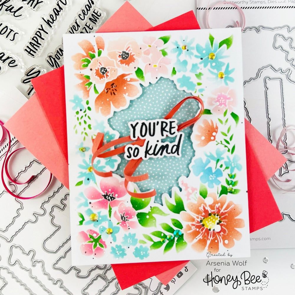 Friendship Frame - 6x6 Photopolymer Stamp Set - Honey Bee Stamps