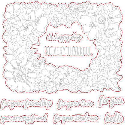 Friendship Frame - Honey Cuts - Coordinating Dies - Honey Bee Stamps