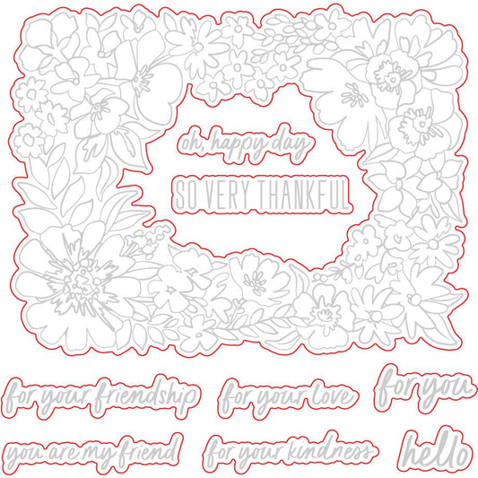 Friendship Frame - Honey Cuts - Coordinating Dies - Honey Bee Stamps