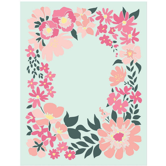 Friendship Frame - Set of 6 - A2 4.25"x5.5" Coordinating Stencils - Honey Bee Stamps