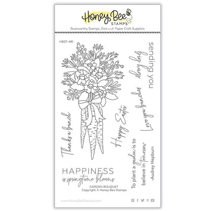 Garden Bouquet - 4x6 Photopolymer Stamp Set - Honey Bee Stamps