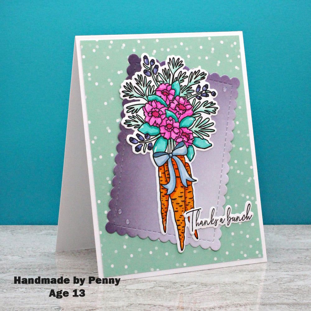 Garden Bouquet - 4x6 Photopolymer Stamp Set - Honey Bee Stamps