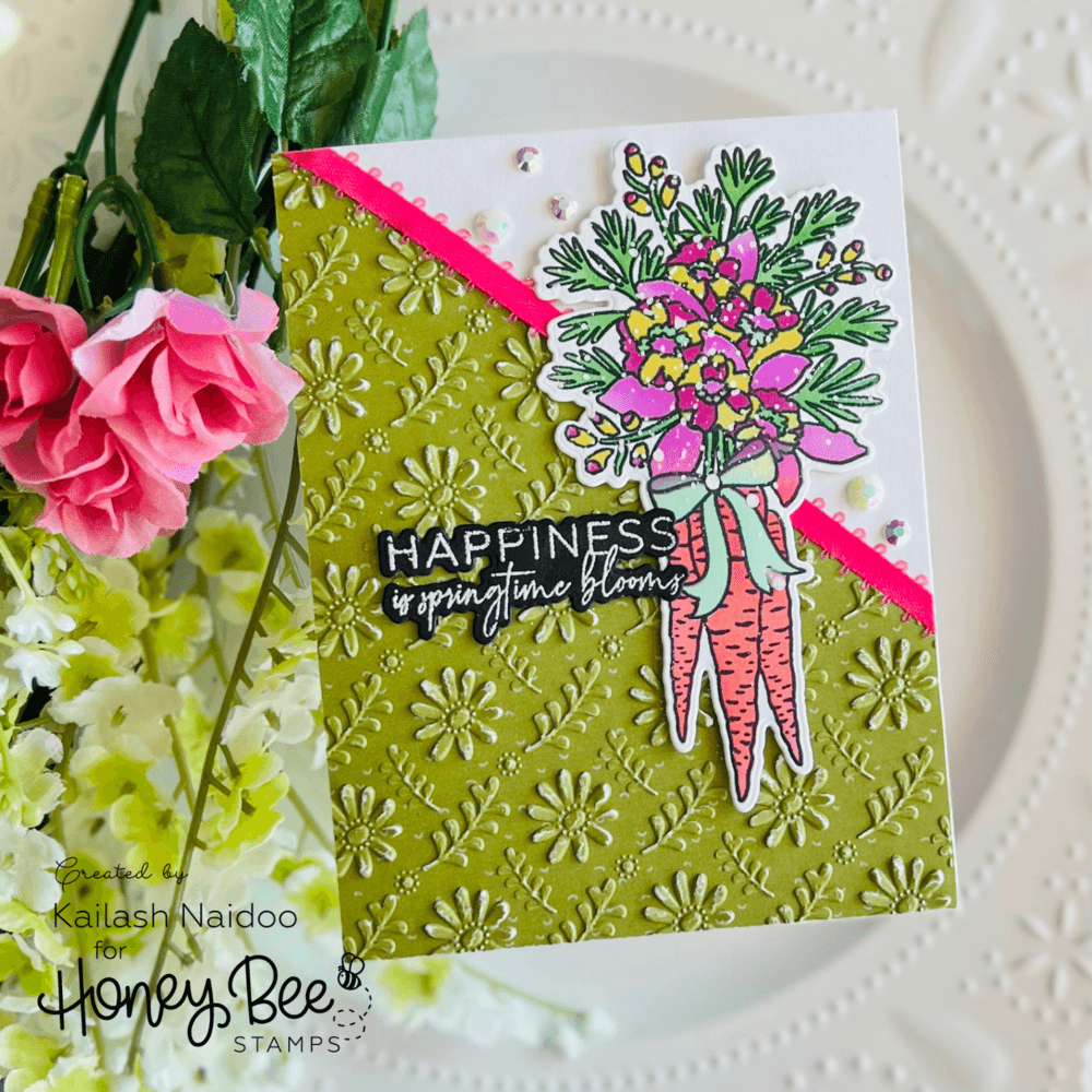 Garden Bouquet - 4x6 Photopolymer Stamp Set - Honey Bee Stamps