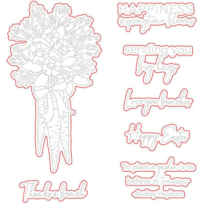 Garden Bouquet - Honey Cuts - Coordinating Dies - Honey Bee Stamps