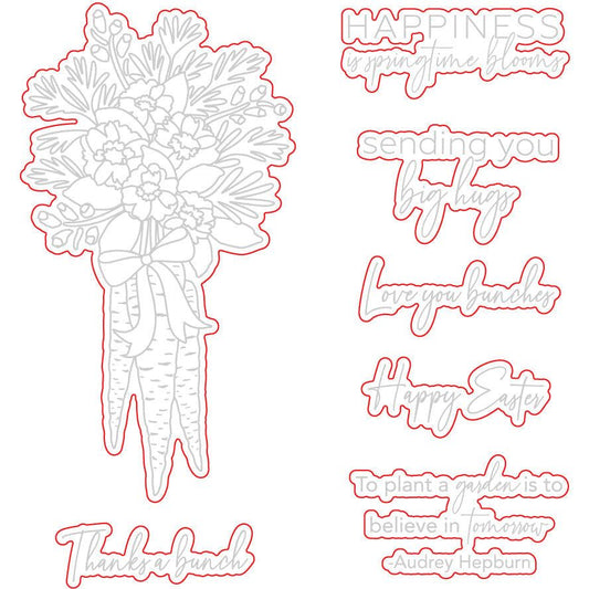 Garden Bouquet - Honey Cuts - Coordinating Dies - Honey Bee Stamps