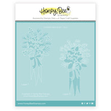Garden Bouquet - Set Of 2 Coordinating Stencils - Honey Bee Stamps