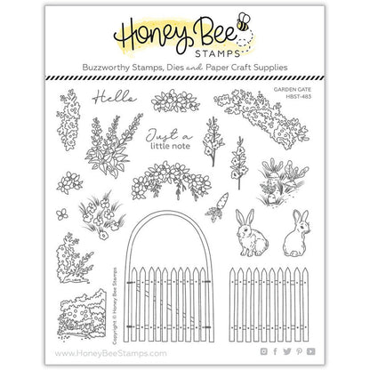 Garden Gate - 6x6 Stamp Set - Honey Bee Stamps
