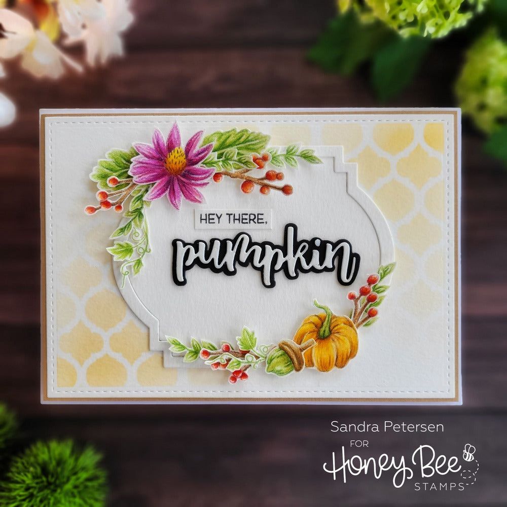 Garden Harvest Florals - Honey Cuts - Coordinating Dies - Retiring - Honey Bee Stamps
