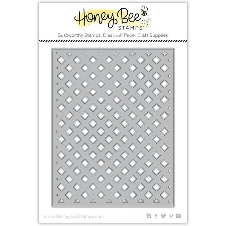 Garden Lattice Cover Plate - Base - Honey Cuts - Stand - Alone Dies - Honey Bee Stamps