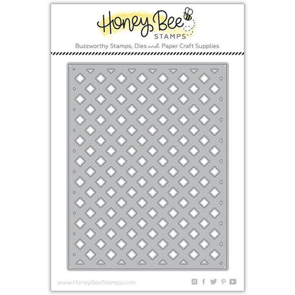 Garden Lattice Cover Plate - Base - Honey Cuts - Stand - Alone Dies - Honey Bee Stamps