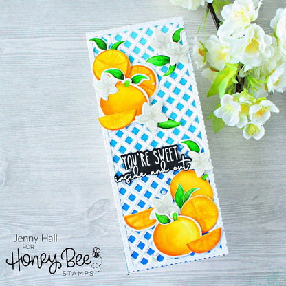 Garden Lattice Cover Plate - Base - Honey Cuts - Stand - Alone Dies - Honey Bee Stamps