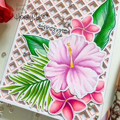 Garden Lattice Cover Plate - Base - Honey Cuts - Stand - Alone Dies - Honey Bee Stamps