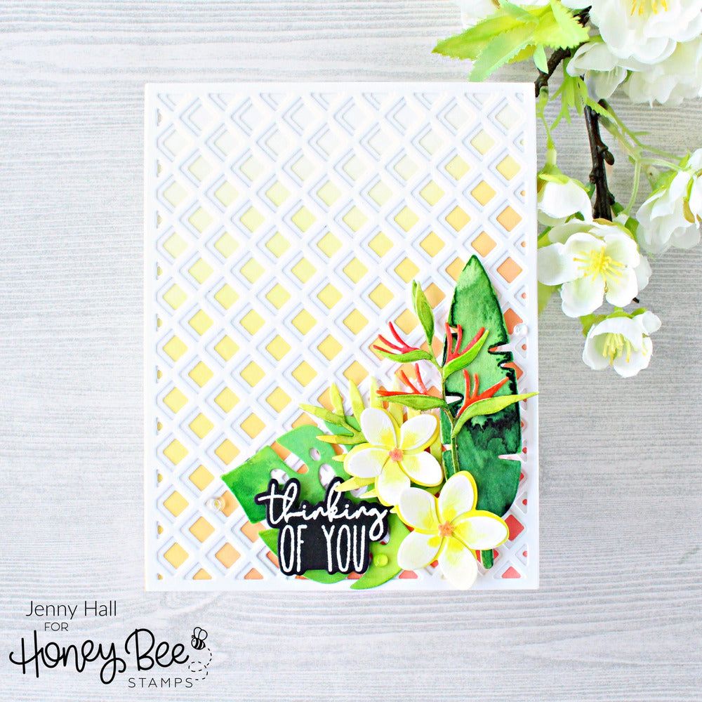 Garden Lattice Cover Plate Top - Honey Cuts - Stand - Alone Dies - Honey Bee Stamps