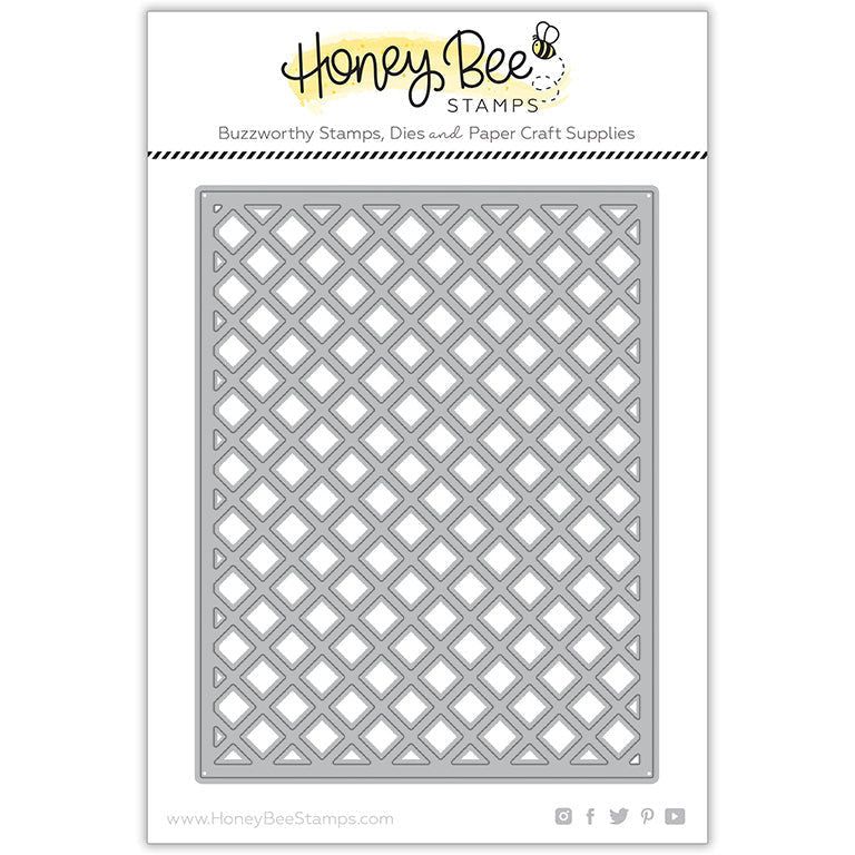 Garden Lattice Cover Plate Top - Honey Cuts - Stand - Alone Dies - Honey Bee Stamps