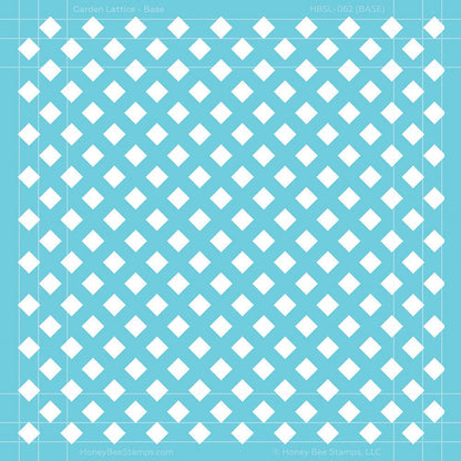 Garden Lattice - Set of 2 - 6"x6" Layering Stencils - Honey Bee Stamps