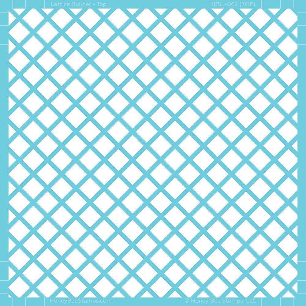 Garden Lattice - Set of 2 - 6"x6" Layering Stencils - Honey Bee Stamps