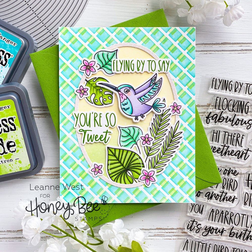 Garden Lattice - Set of 2 - 6"x6" Layering Stencils - Honey Bee Stamps