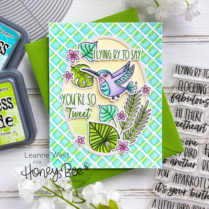 Garden Lattice - Set of 2 - 6"x6" Layering Stencils - Honey Bee Stamps