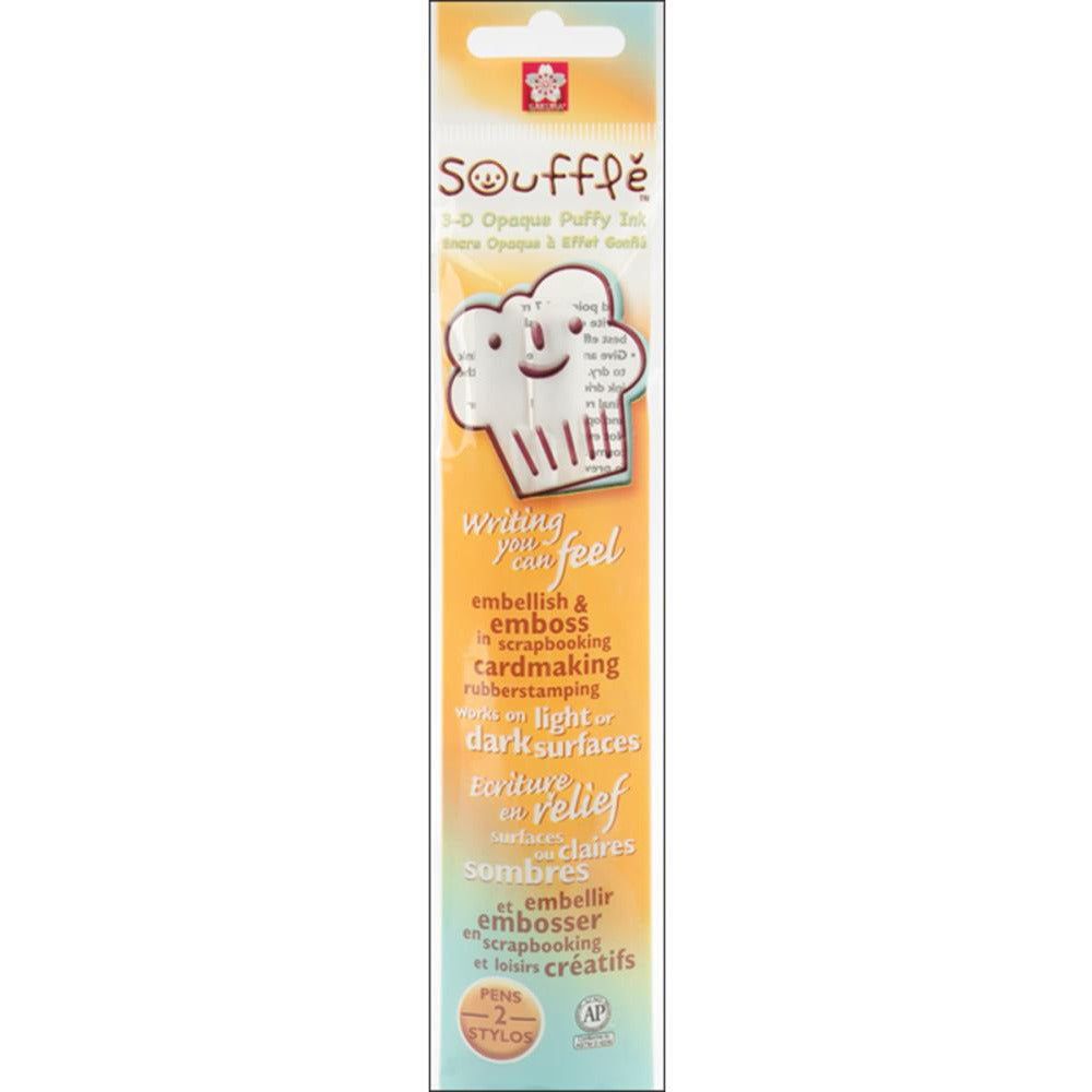 Gelly Roll Souffle Opaque Puffy Ink Pens 2/Pkg - Super Opaque White Gel Pens - Honey Bee Stamps