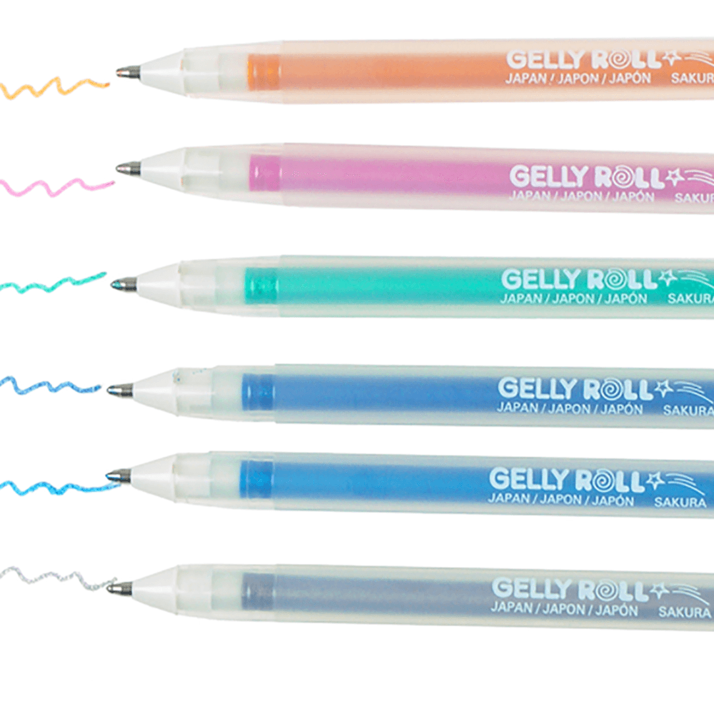 Gelly Roll Stardust Pens - Glittering Colors 6/Pkg - Meteor - Honey Bee Stamps