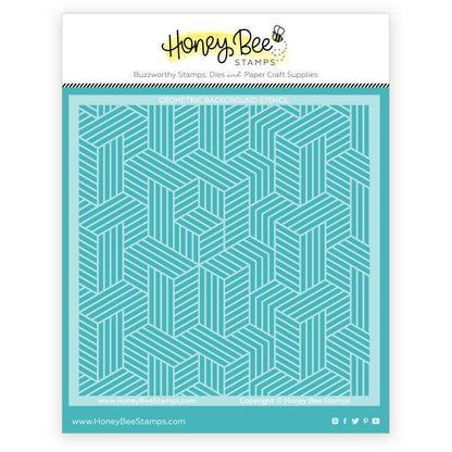 Geometric Lines - 6"x6" Background Stencil - Retiring - Honey Bee Stamps