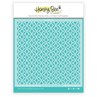 Geotrellis Background - 6x6 Background Stencil - Honey Bee Stamps