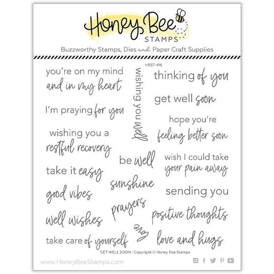 Get Well Soon - 6x6 Photopolymer Stamp Set - Honey Bee Stamps