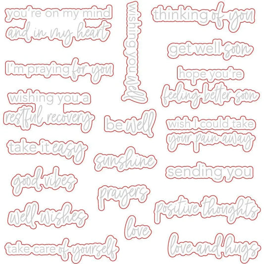 Get Well Soon - Honey Cuts - Coordinating Dies - Honey Bee Stamps