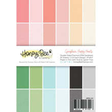 Gingham - Happy Hearts Paper Pad 6x8.5 - 24 Double Sided Sheets - Honey Bee Stamps