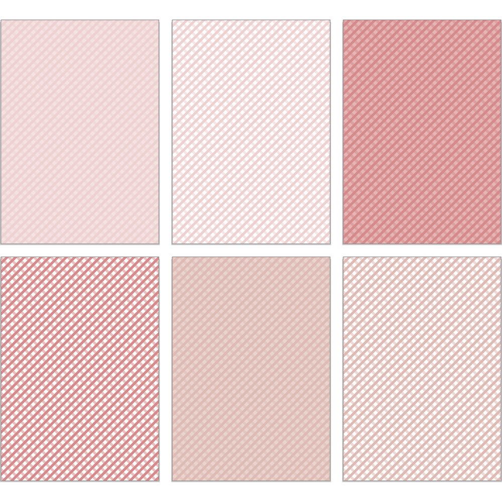 Gingham - Happy Hearts Paper Pad 6x8.5 - 24 Double - Sided Sheets - Honey Bee Stamps