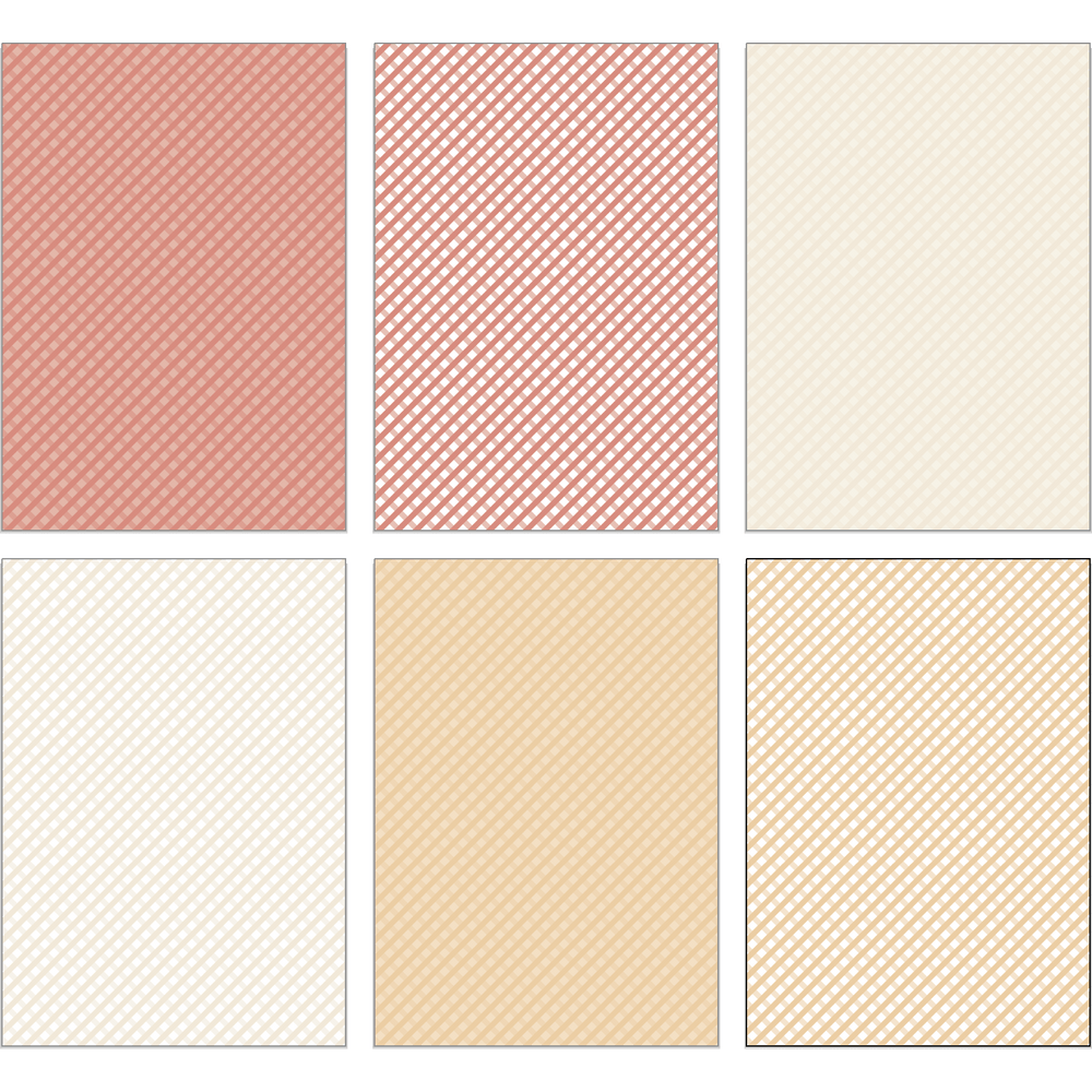 Gingham - Happy Hearts Paper Pad 6x8.5 - 24 Double - Sided Sheets - Honey Bee Stamps