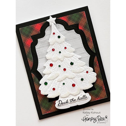 Grandma's Christmas Tree - 3D Embossing Folder - Honey Bee Stamps